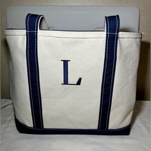 L.L. Bean Boat & Tote Zip-Top - EUC